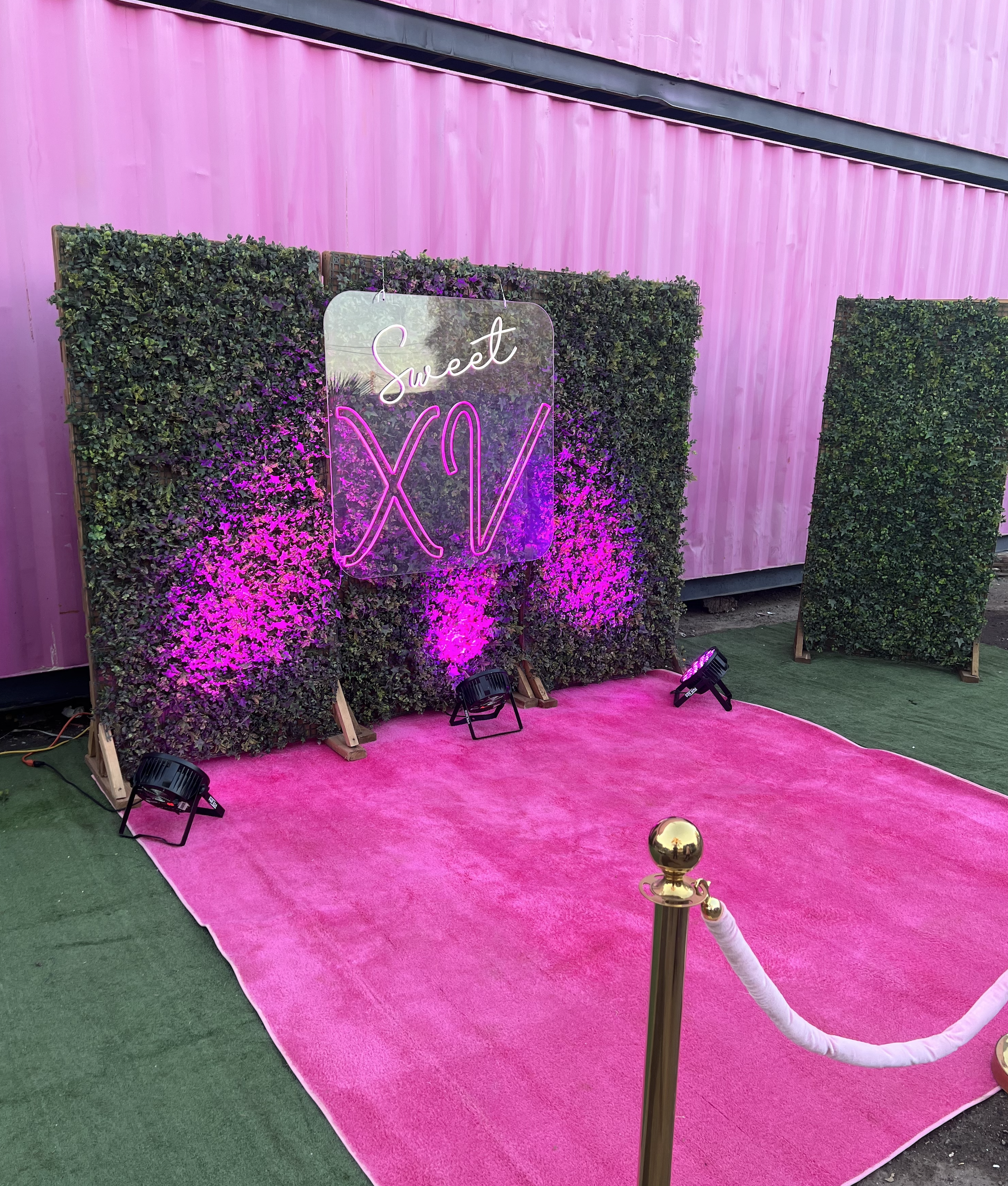 alfombra rosa 3×3 metros - Renta de mobiliario para eventos en Mexicali